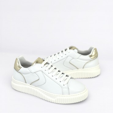 Sneaker in pelle Col. Bianco