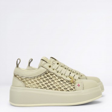 Sneaker Oliva in Pelle Col. Beige