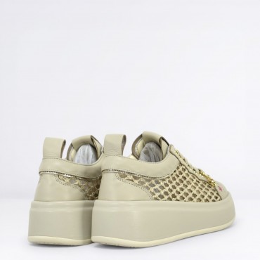 Sneaker Oliva in Pelle Col. Beige