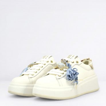 Sneaker Oliva in Pelle Col. Bianco