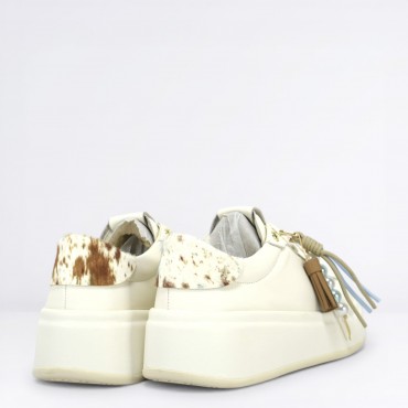 Sneaker Oliva in Pelle Col. Bianco