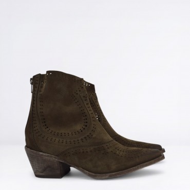 Tronchetto in camoscio Col. T. Moro