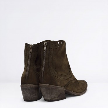 Tronchetto in camoscio Col. T. Moro