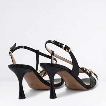 Sandalo in Pelle Col. Nero