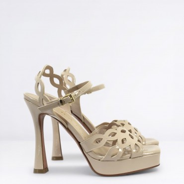 Sandalo in Pell Col. Nude