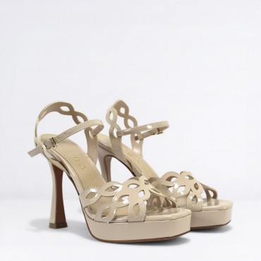 Sandalo in Pell Col. Nude