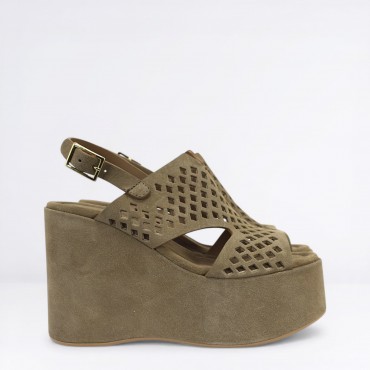 Sandalo Zeppa Col. Beige