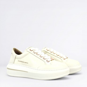 Sneaker Lancaster in Pelle Col. Bianco
