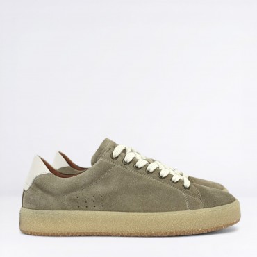 Sneaker in Camoscio Col. Beige