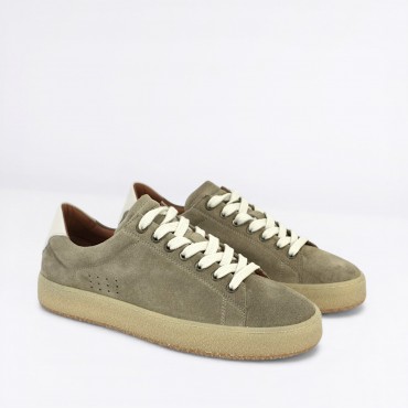 Sneaker in Camoscio Col. Beige