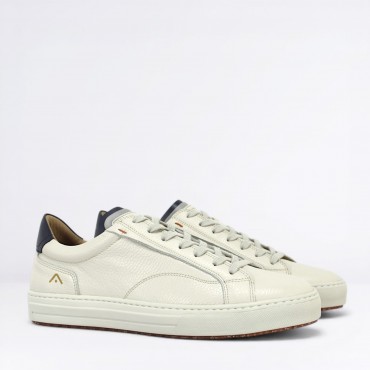 Sneaker in Pelle Col. Panna