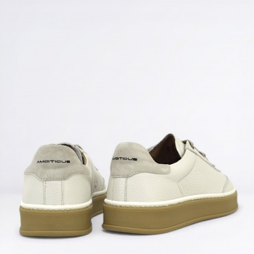 Sneaker in Pelle Col. Bianco