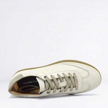 Sneaker in Pelle Col. Bianco