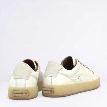 Sneaker in Pelle Col. Bianco