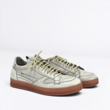 Sneaker in Pelle Col. Bianco