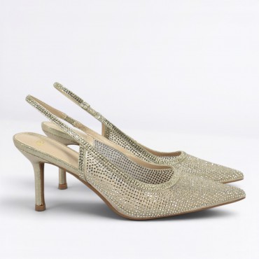 Chanel in rete e strass Col. Oro