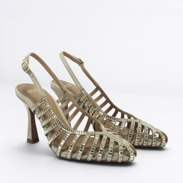 Chanel in camoscio e strass Col. Oro