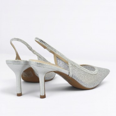 Chanel in rete e strass Col. Argento