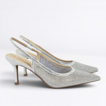 Chanel in rete e strass Col. Argento