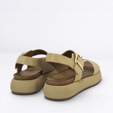 Sandalo in pelle Col. Beige