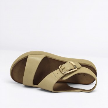 Sandalo in pelle Col. Beige Sandalo in pelle Col. Beige