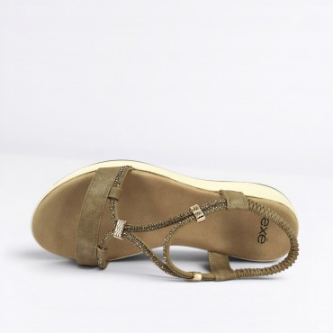 Sandalo strass Col. Beige