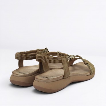 Sandalo strass Col. Beige
