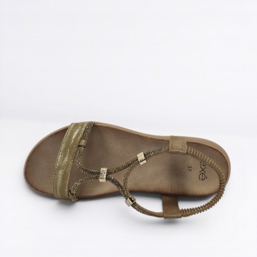 Sandalo strass Col. Beige