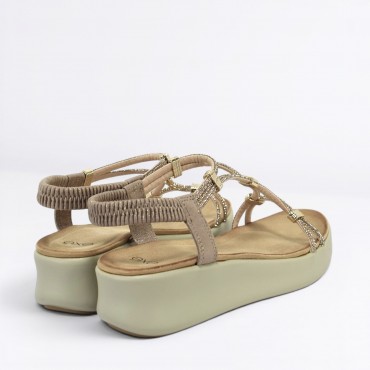 Sandalo strass Col. Nude