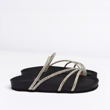 Scalzato strass Col. Nero Scalzato strass Col. Nero