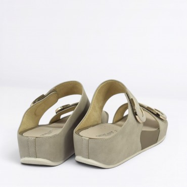 Sandalo zeppa Col. Beige Sandalo zeppa Col. Beige