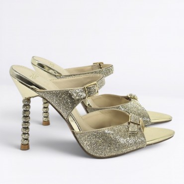 Scalzato strass Col. Oro